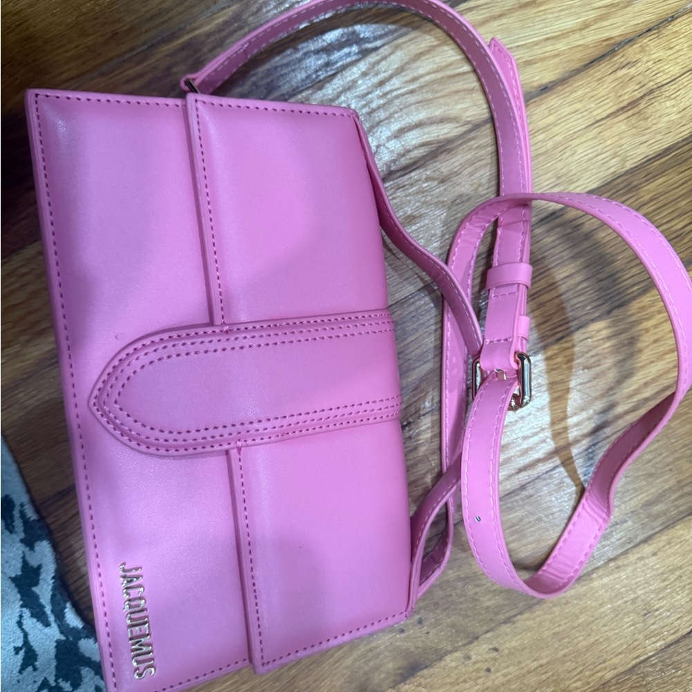Jacquemus Bubblegum Pink Leather Crossbody Bag